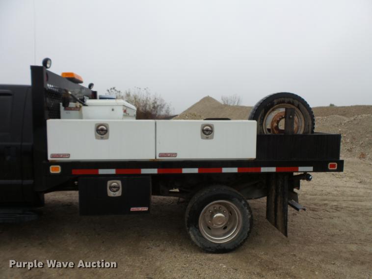 image for item DC6384 2010 Ford F450 Super Duty Crew Cab flatbed truck