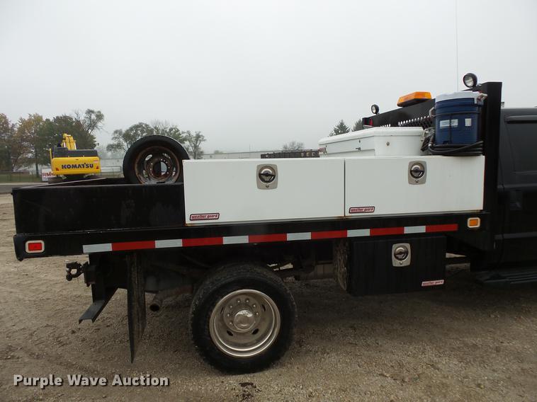 image for item DC6384 2010 Ford F450 Super Duty Crew Cab flatbed truck