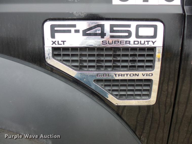 image for item DC6384 2010 Ford F450 Super Duty Crew Cab flatbed truck