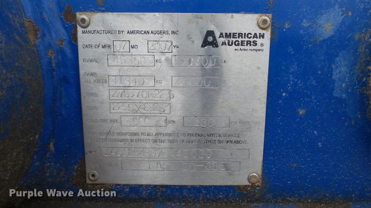 image for item DC6387 2007 American Augers DD-625 directional drill