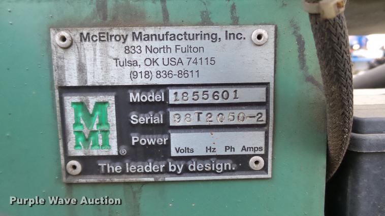 image for item DC7214 McElroy 1855601 fusion machine