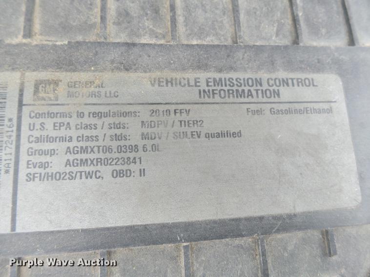 image for item DA2498 2010 Chevrolet Express 3500 van