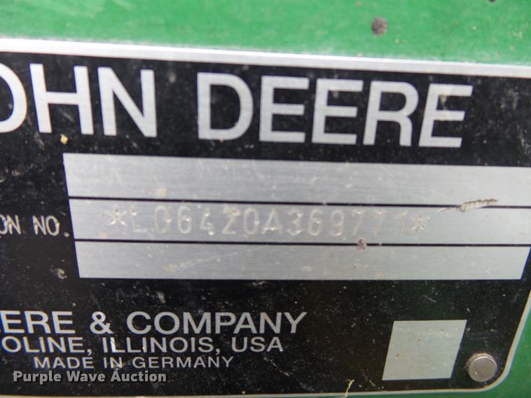 image for item DB7244 2003 John Deere 6420 tractor