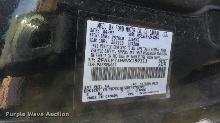 image for item DC1926 1997 Ford Crown Victoria police interceptor