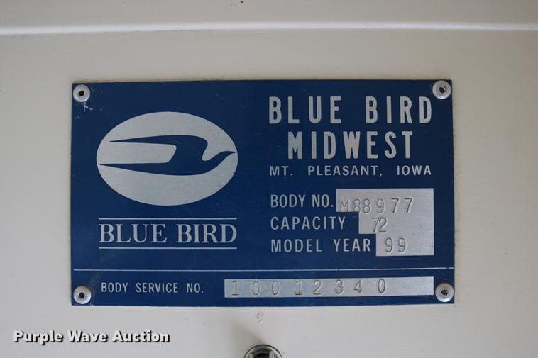 image for item DC3579 1999 Blue Bird school bus