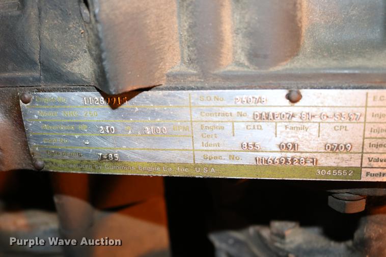 image for item DC3614 1986 Am General AMGN-M929 dump truck