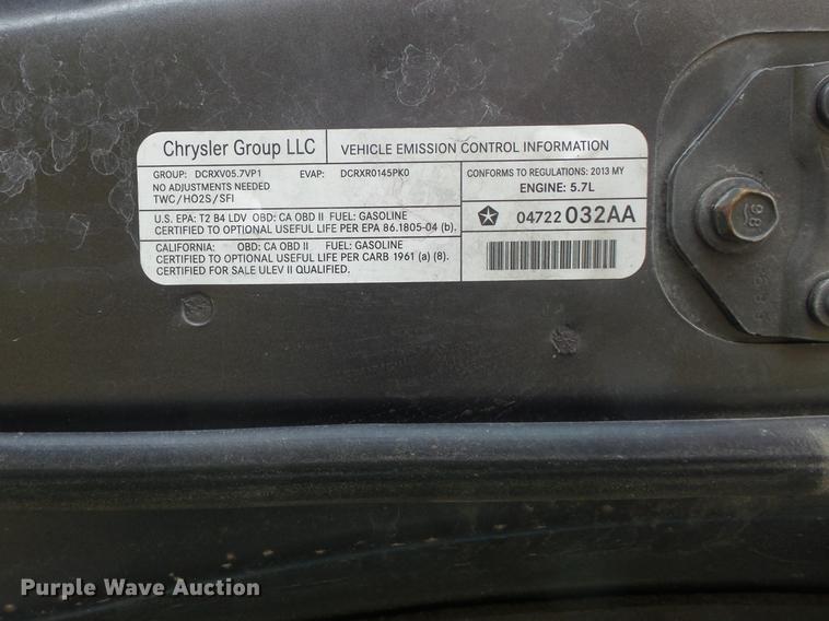 image for item DC7476 2013 Dodge Charger Police