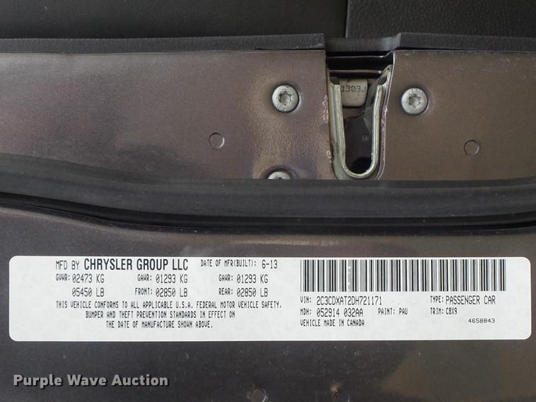 image for item DC7476 2013 Dodge Charger Police