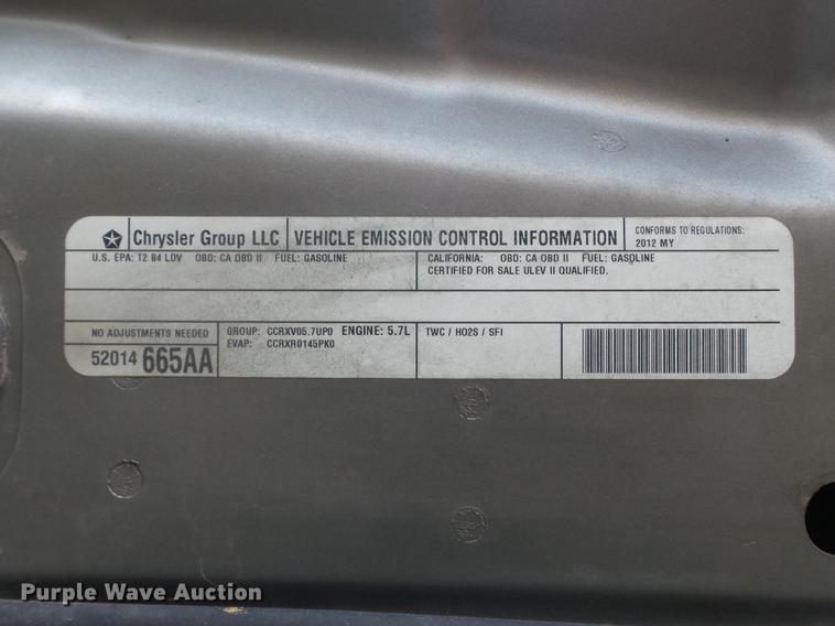 image for item DC7477 2012 Dodge Charger Police