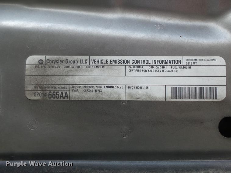 image for item DC7478 2012 Dodge Charger Police