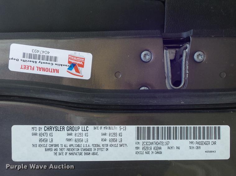 image for item DC7479 2013 Dodge Charger Police