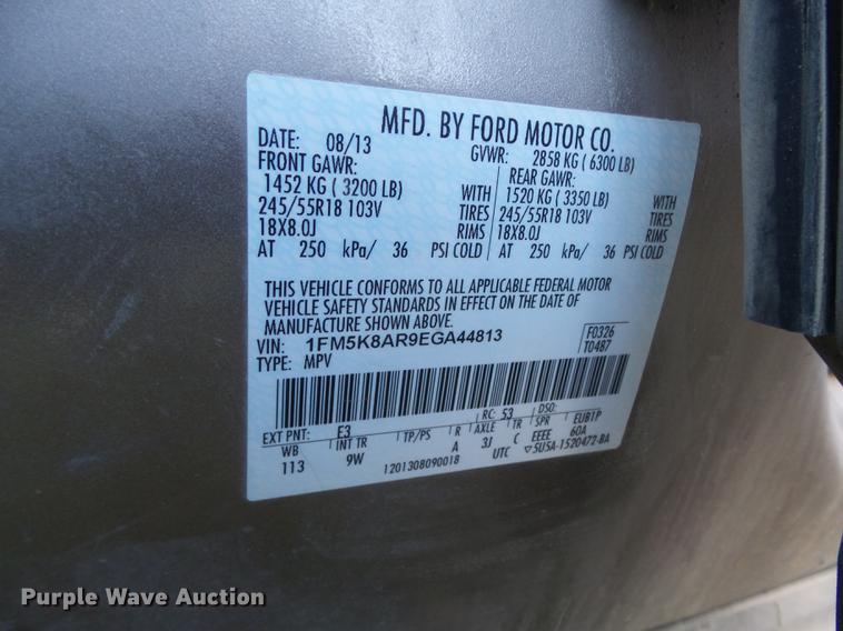 image for item DC7483 2014 Ford Explorer Police SUV