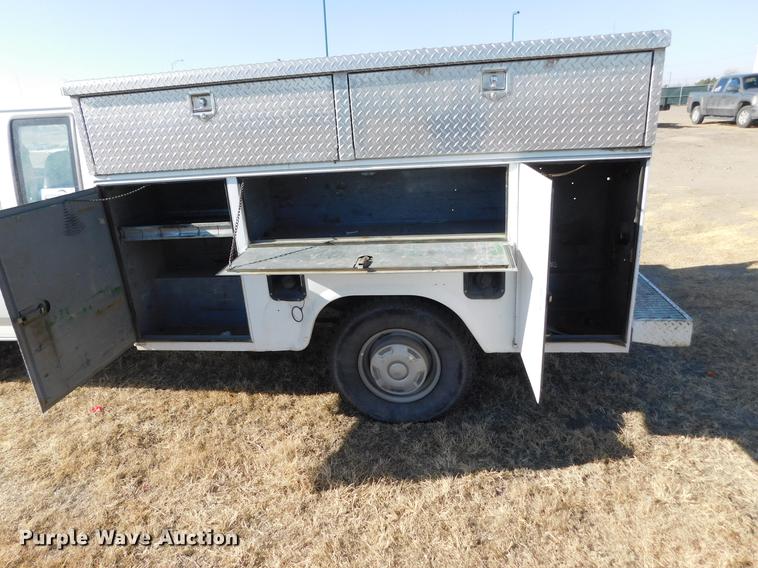 image for item DC8430 1996 Ford F250 XL SuperCab utility bed pickup truck