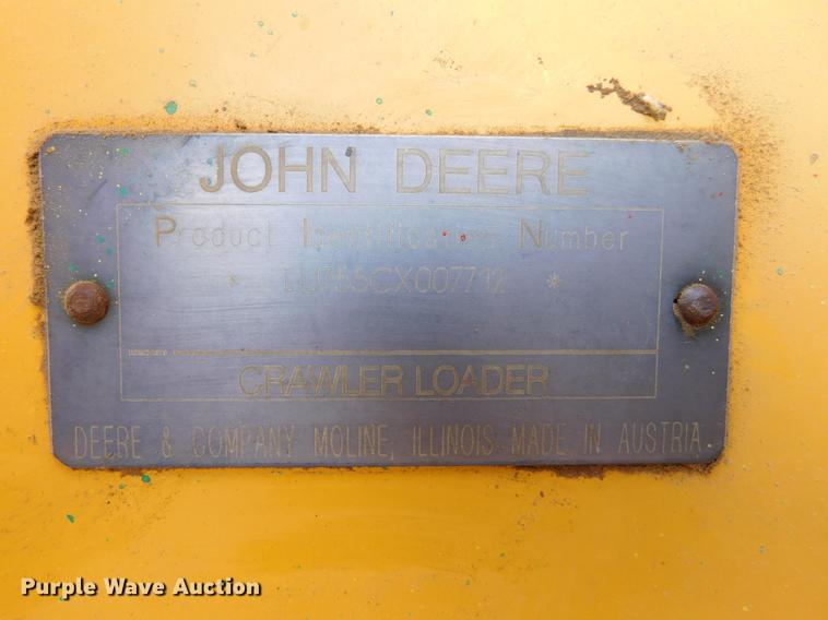 image for item DC8463 2005 John Deere 755C Series II track loader