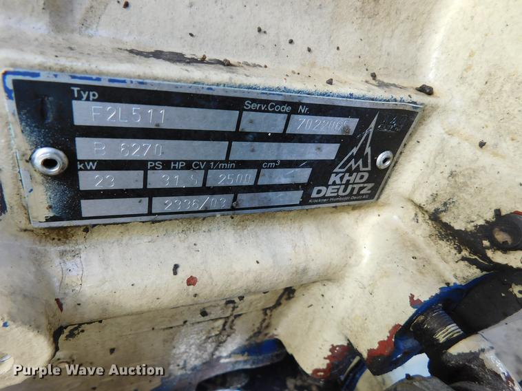 image for item DE9249 1984 Ingersoll Rand P-100A-WD air compressor