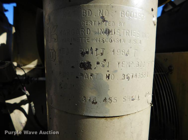 image for item DE9249 1984 Ingersoll Rand P-100A-WD air compressor