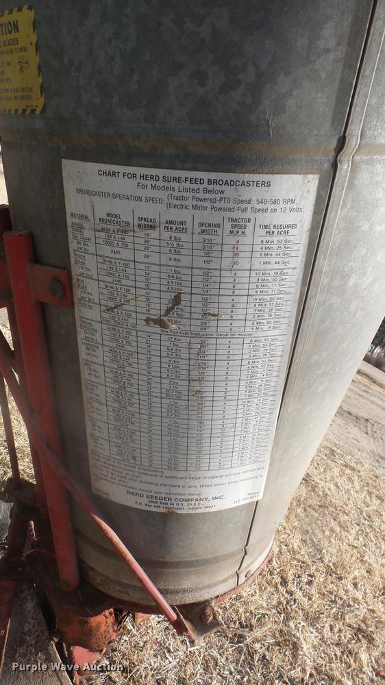 image for item DK9199 Herd Sure-Feed broadcast spreader