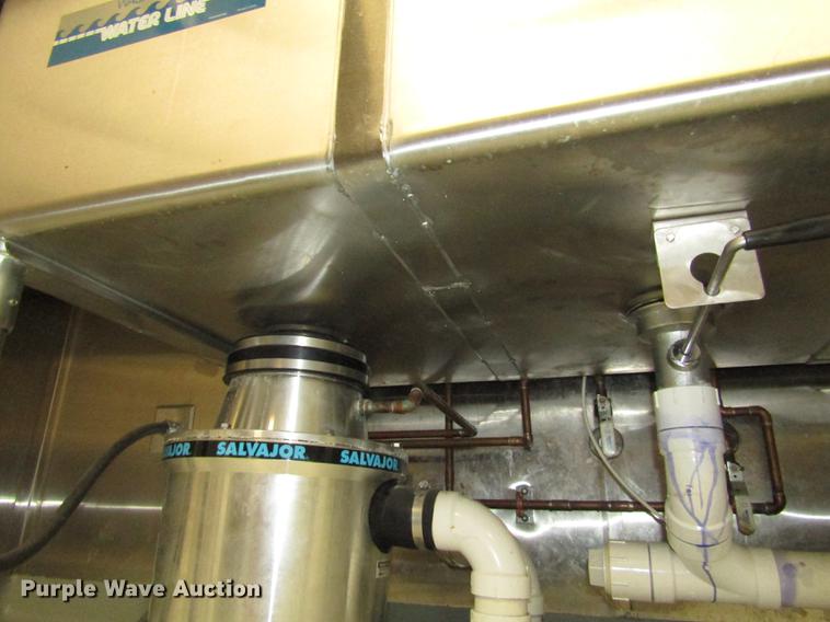 image for item DO9066 Stainless steel triple sink and table