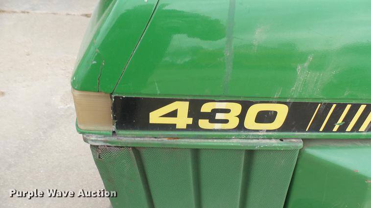 image for item DX9836 John Deere 430 lawn mower