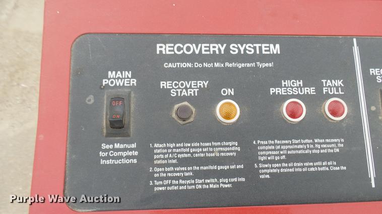 image for item DX9837 Robinair refrigerant recovery system