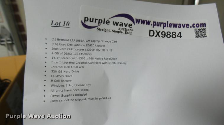image for item DX9884 (16) Dell Latitude E5420 laptops