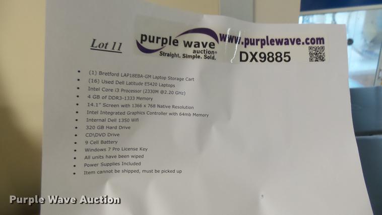 image for item DX9885 (16) Dell Latitude E5420 laptops