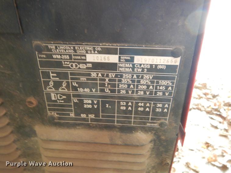 image for item EC9850 Lincoln Electric Wire-Matic 255 welder