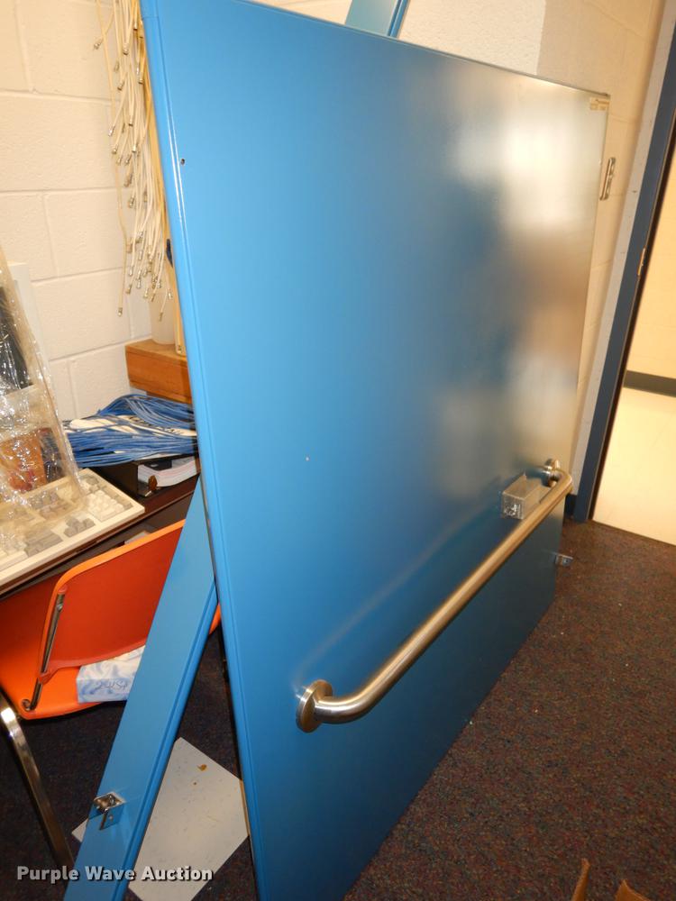 Bathroom stall partition with handicap rail in Topeka, KS Item EC9862