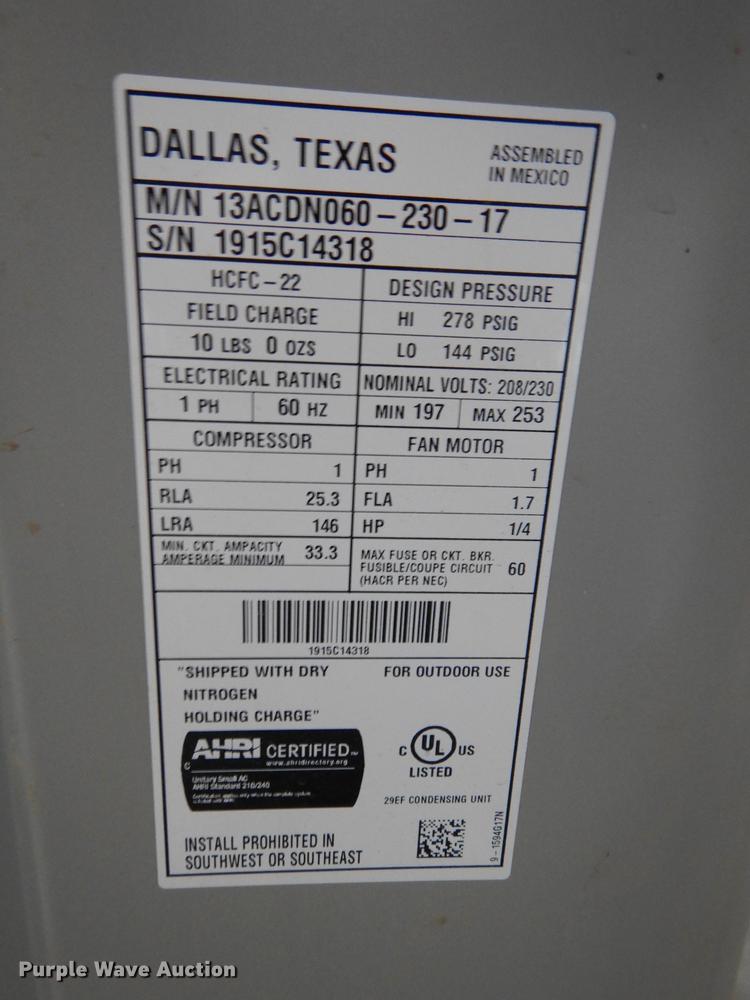 image for item EC9898 Aire-Flo central air unit