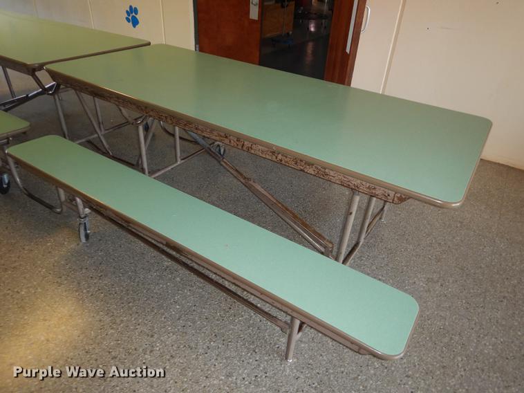 (4) folding lunchroom tables in Holton, KS Item EC9913 sold Purple Wave
