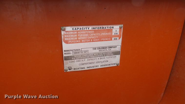 image for item ED9137 Coleman canoe