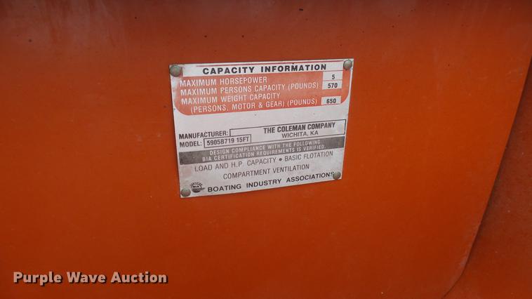 image for item ED9137 Coleman canoe