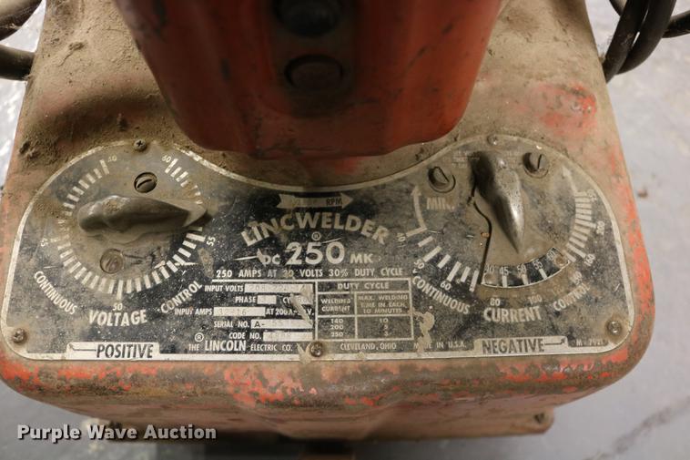 image for item EE9968 Lincoln Lincwelder DC 250MK welder