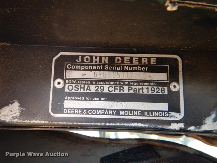 image for item J5580 John Deere 2755 tractor