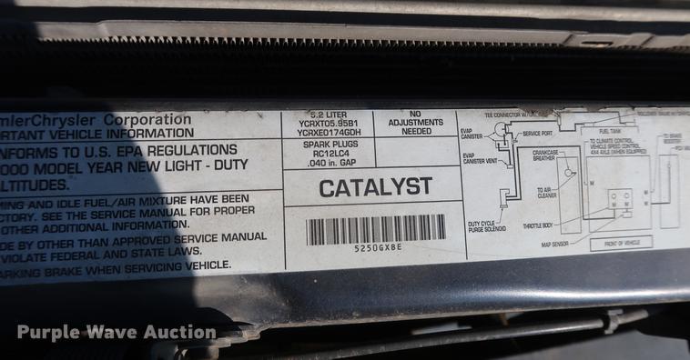 image for item AX9034 2000 Dodge Ram 1500 pickup truck