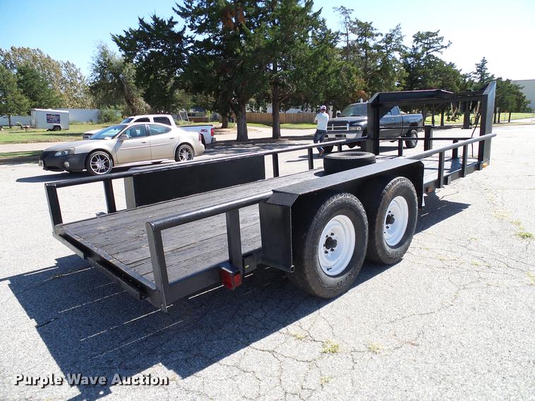 image for item DA6934 2017 Shop built equipment trailer