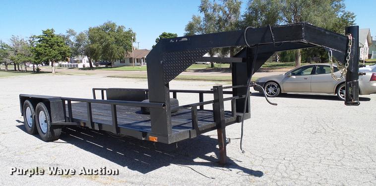 image for item DA6934 2017 Shop built equipment trailer
