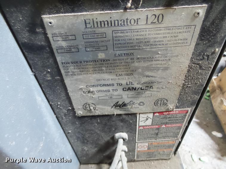 image for item DB9833 Eliminator 120 waste oil heater