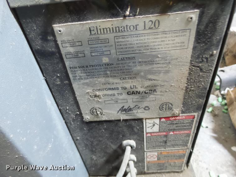 image for item DB9833 Eliminator 120 waste oil heater