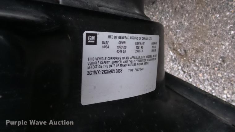 image for item DC0509 2005 Chevrolet Monte Carlo LT