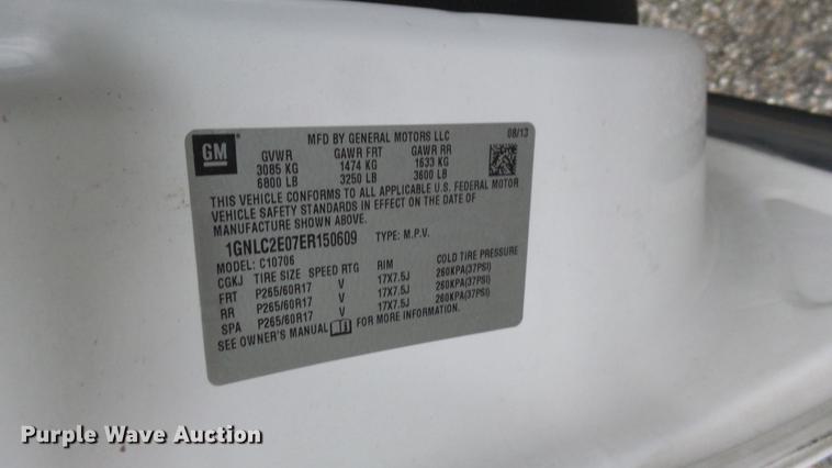 image for item DC1842 2014 Chevrolet Tahoe Police SUV