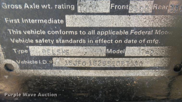 image for item DC1939 1995 Belshe equipment trailer