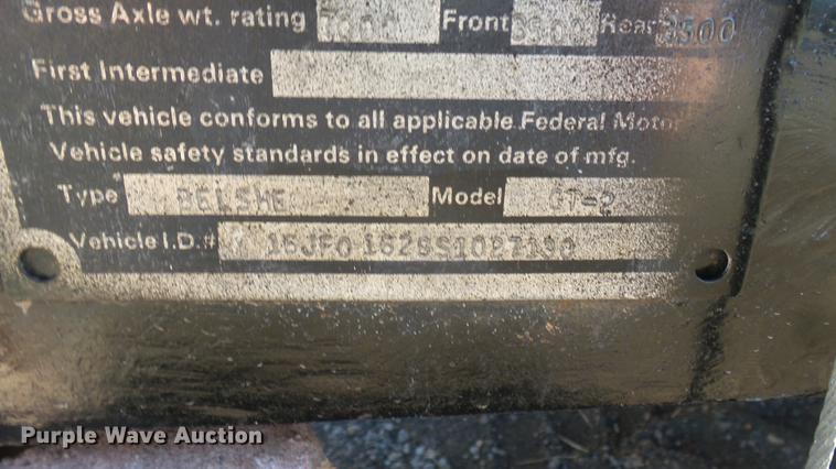 image for item DC1939 1995 Belshe equipment trailer