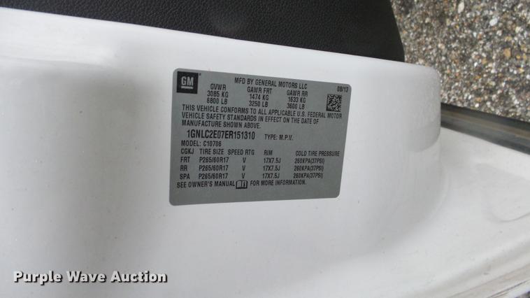 image for item DC1953 2014 Chevrolet Tahoe Police SUV