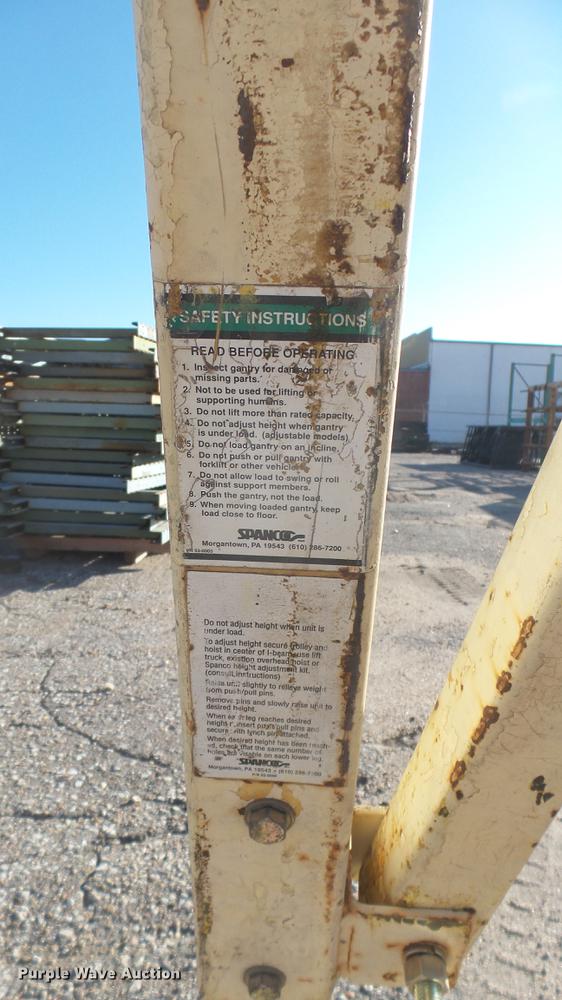 image for item DC1973 Spanco overhead crane