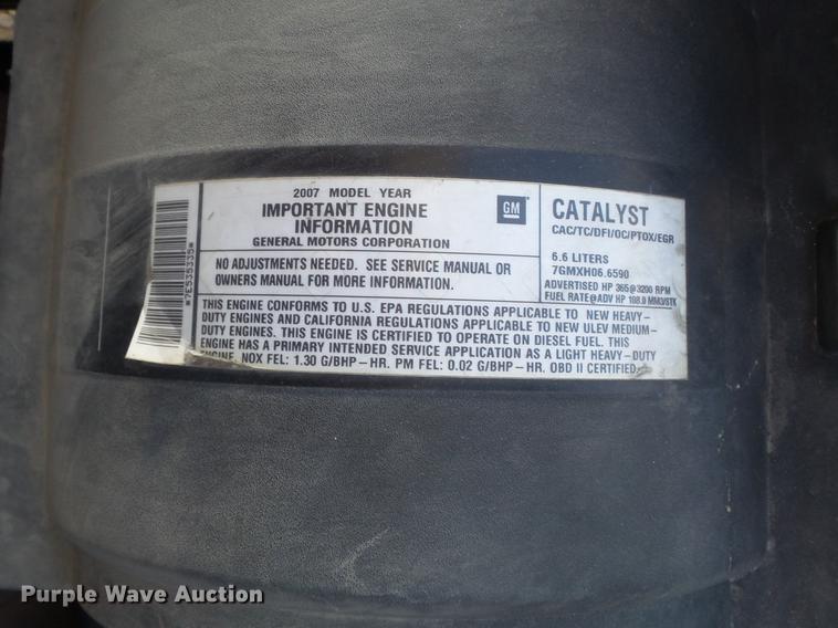 image for item DC7471 2007 Chevrolet 3500HD pickup truck