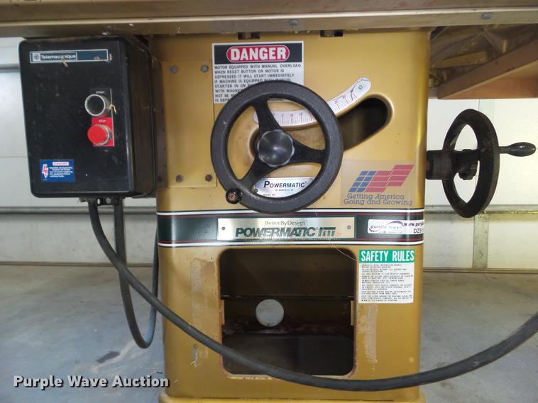 image for item DZ9157 Powermatic H66 table saw