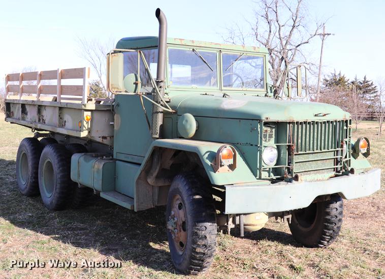 image for item EC9300 1974 Am General flatbed truck