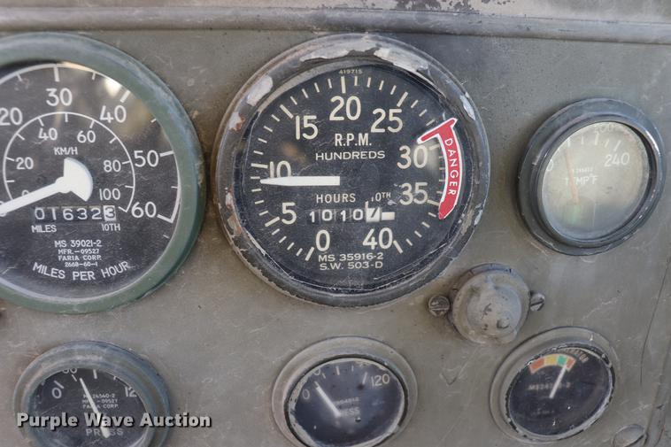 image for item EC9300 1974 Am General flatbed truck