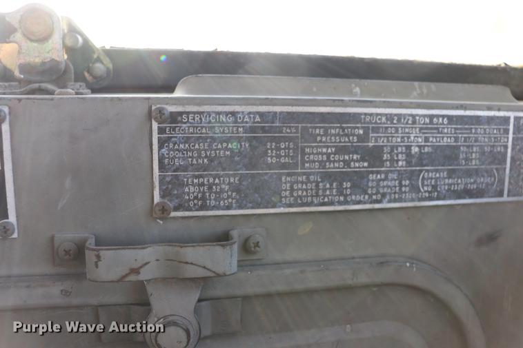 image for item EC9300 1974 Am General flatbed truck